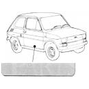 Türblech rechts (724072), Fiat 126 1972 -